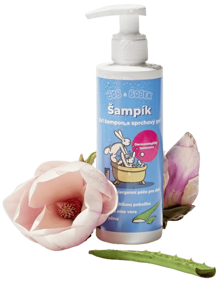 Bob a Bobek Šampík sprchový gel a šampon