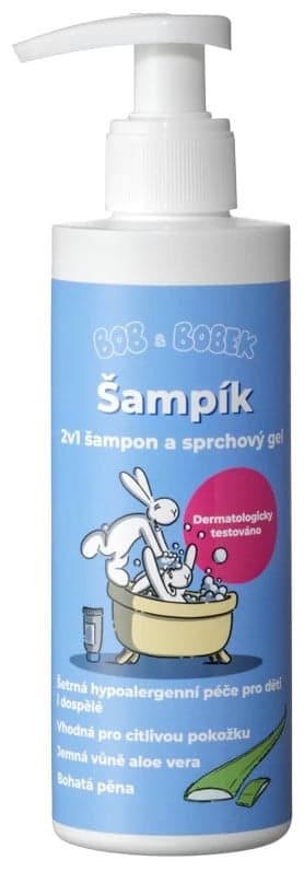 Bob a Bobek Šampík sprchový gel a šampon