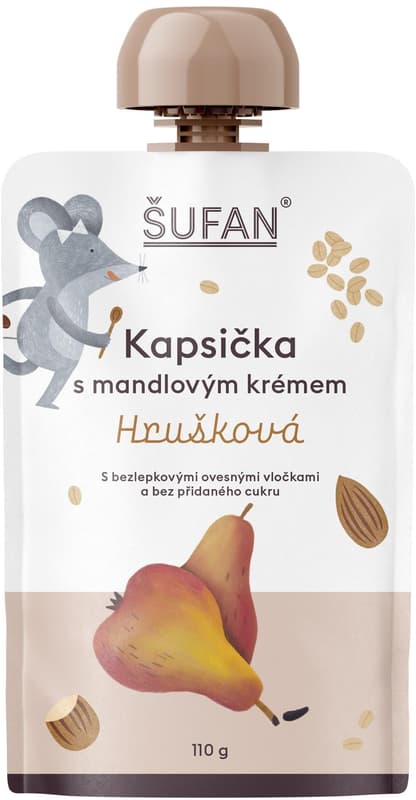 Pouch with almond cream, pear 110 g