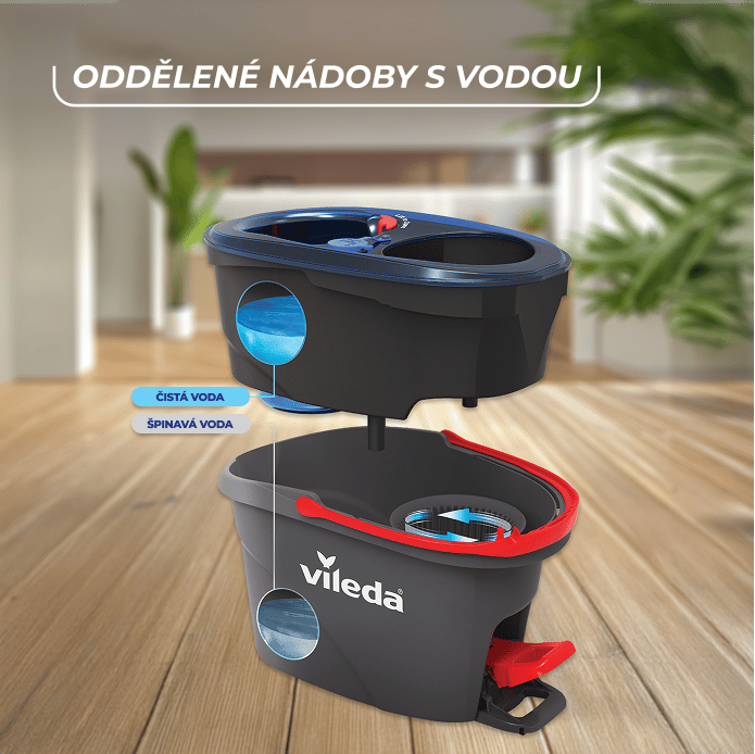 Vileda H₂PrO Třásňový rotační mop