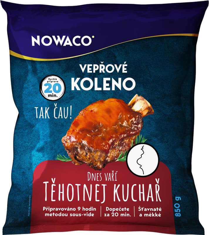 Nowaco Pregnant chef Pork knuckle sous-vide