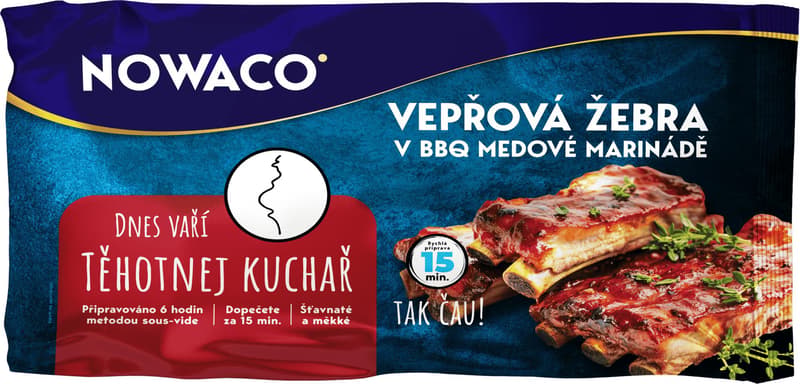 Nowaco Pregnant cook Pork ribs BBQ sous-vide