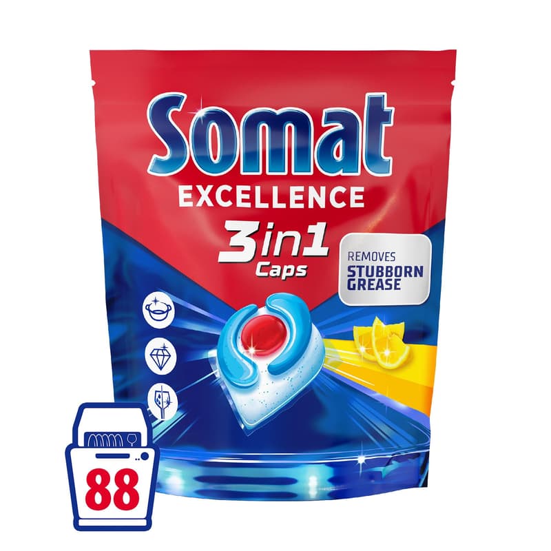 Somat 3in1 Lemon dishwasher capsules 88 WL