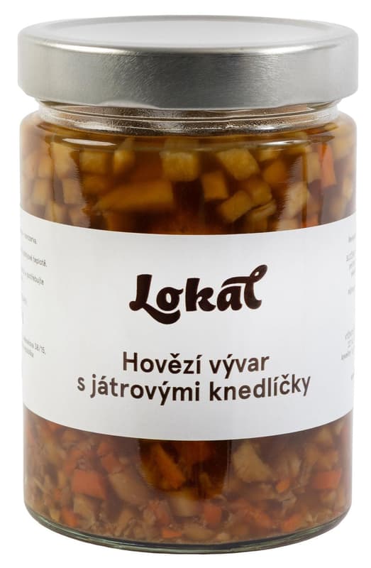 Lokál Beef broth with liver dumplings