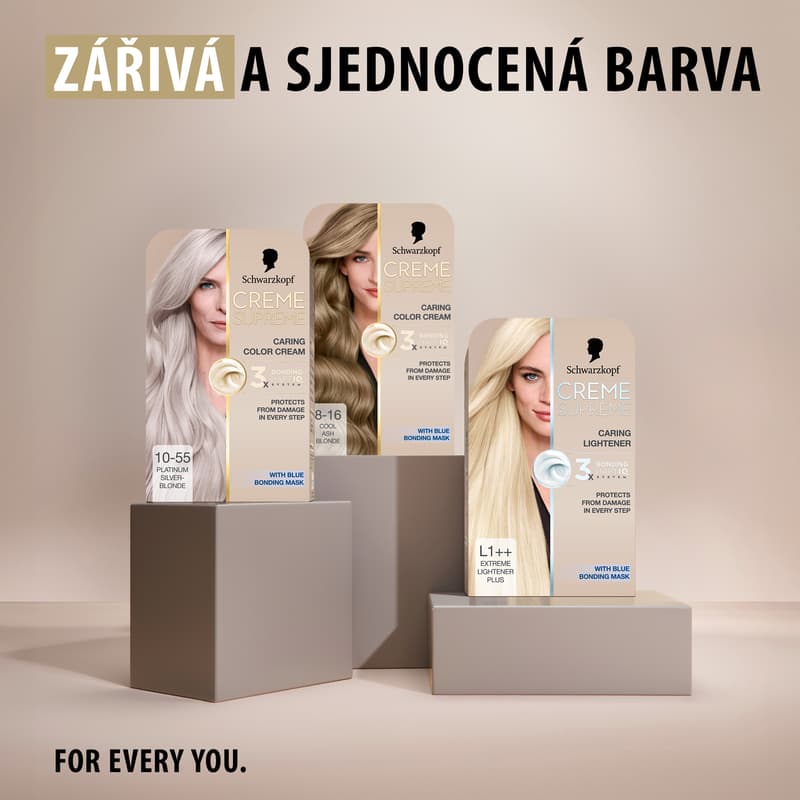 Schwarzkopf Creme Supreme barva na vlasy chladná stříbrná blond 10-55