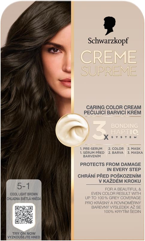 Schwarzkopf Creme Supreme 5-1 Cool light brown