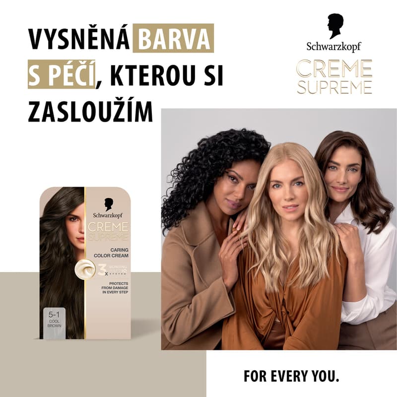 Schwarzkopf Creme Supreme 5-1 Cool light brown