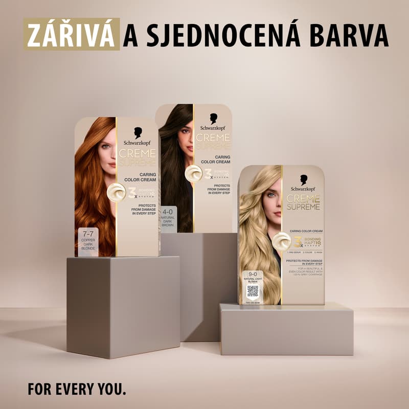 Schwarzkopf Creme Supreme barva na vlasy měděná blond 7-7
