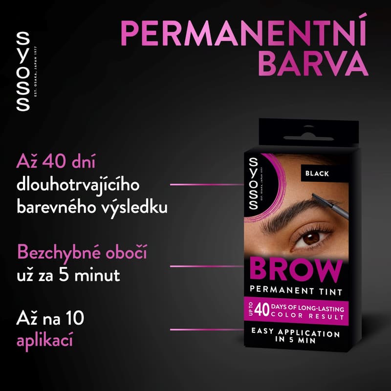 Syoss Brow Tint barva na obočí černá