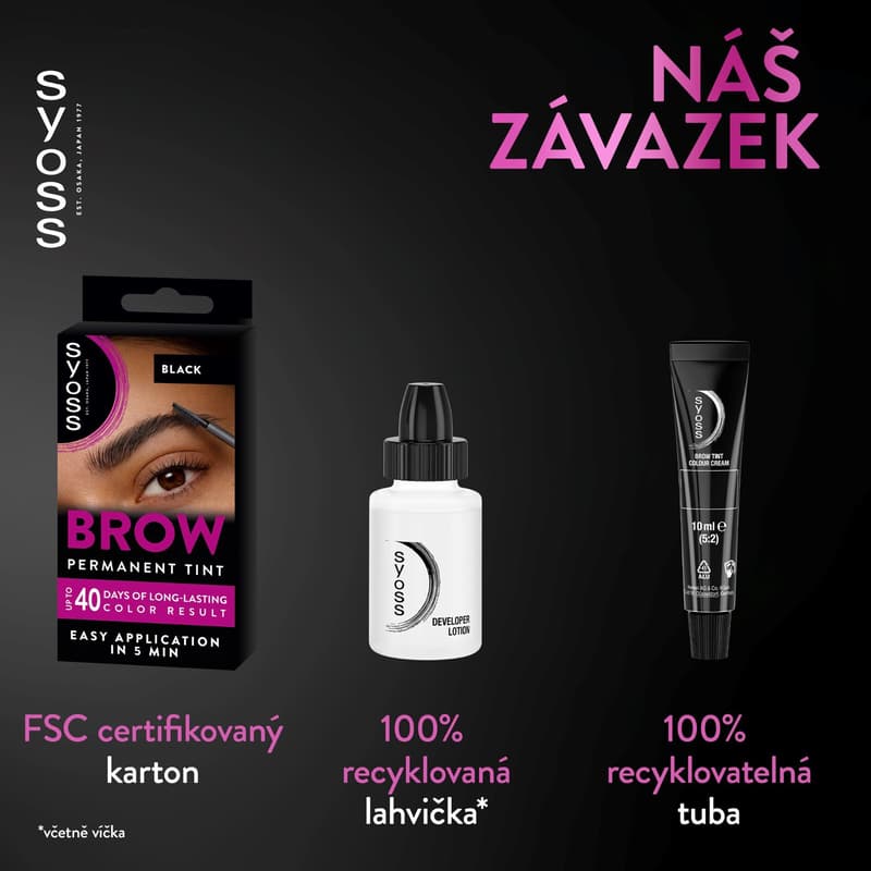 Syoss Brow Tint barva na obočí černá