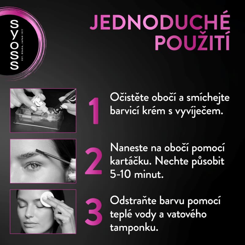 Syoss Brow Tint barva na obočí černá