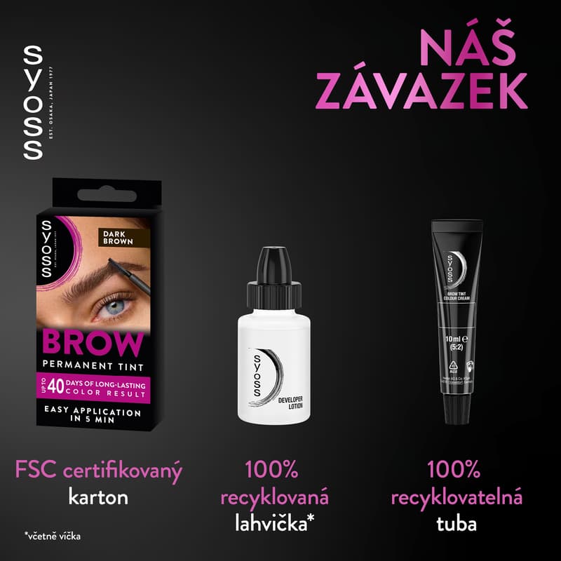 Syoss Brow Tint barva na obočí tmavě hnědá
