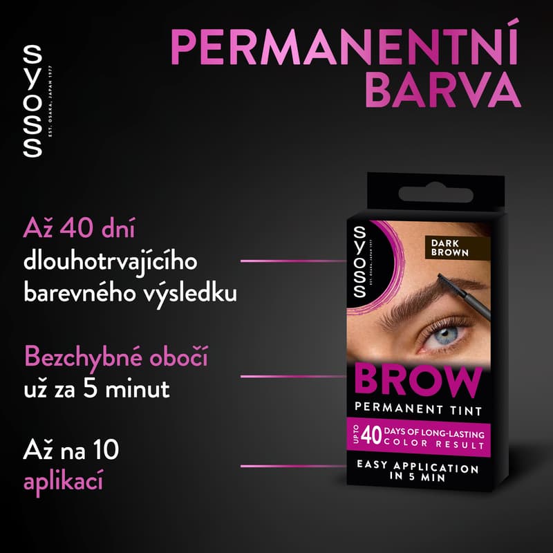 Syoss Brow Tint barva na obočí tmavě hnědá