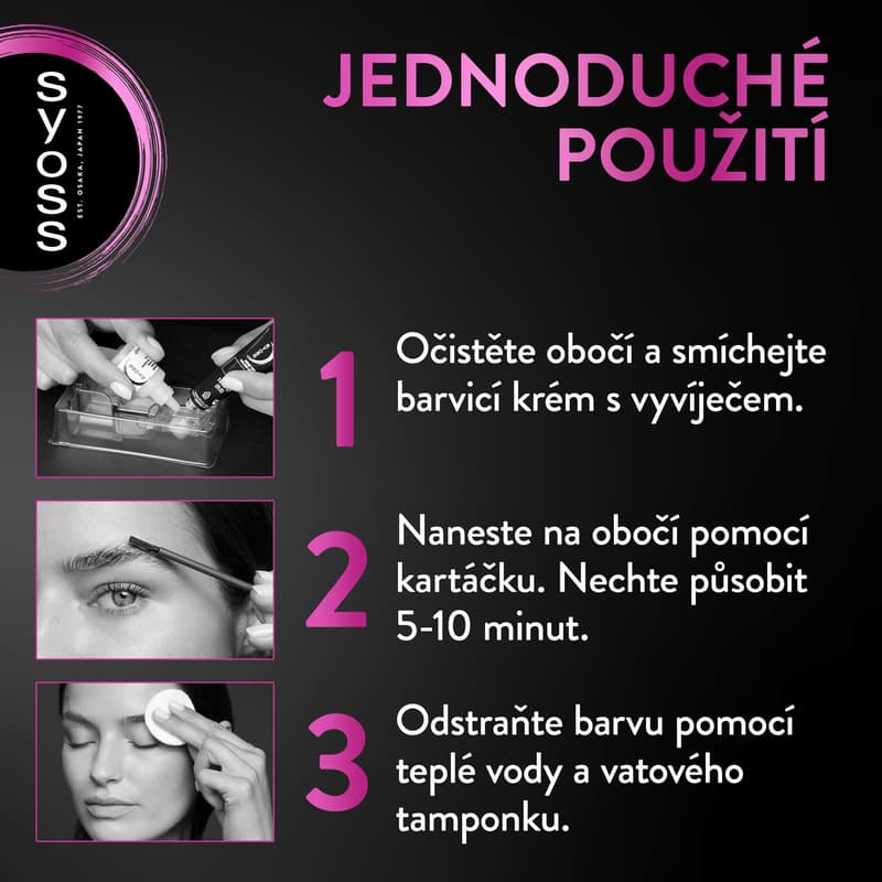 Syoss Brow Tint barva na obočí tmavě hnědá