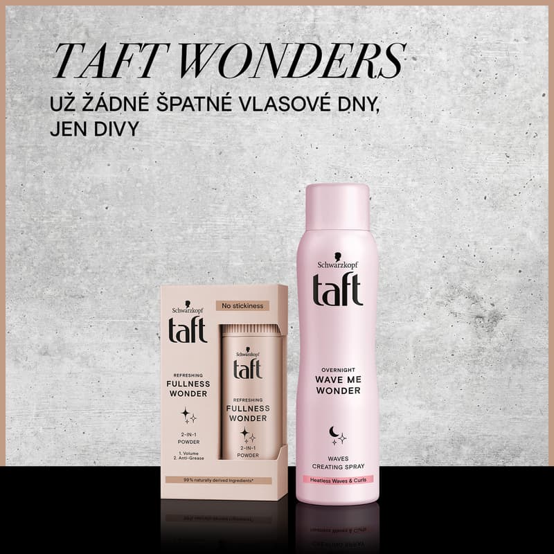 Taft Full & Fresh Wonder 2v1 pudr na vlasy