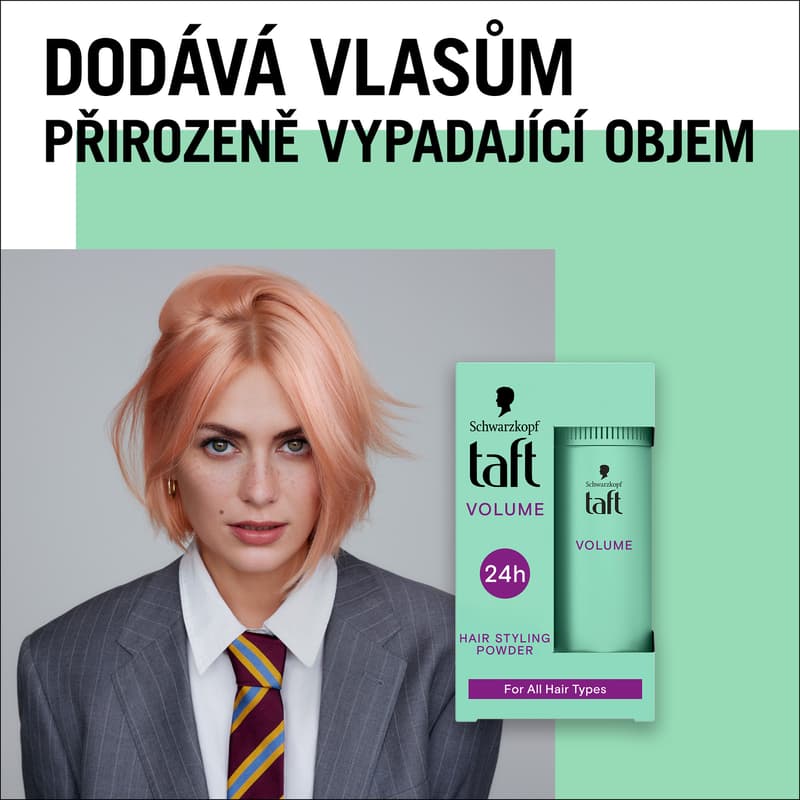 Taft Volume ultra silně tužící pudr pro objem vlasů
