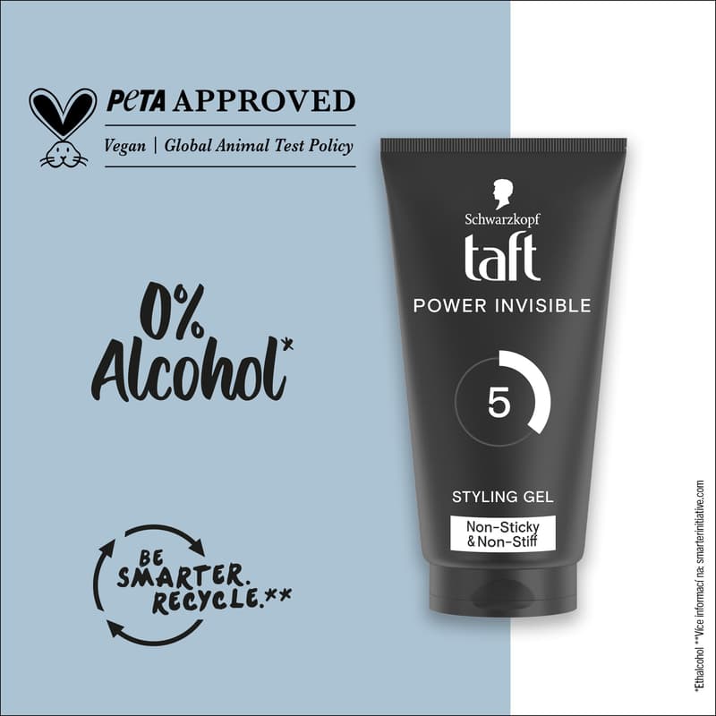 Taft Power Invisible mega silně tužící gel na vlasy