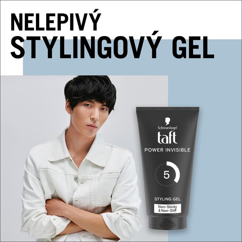 Taft Power Invisible mega silně tužící gel na vlasy