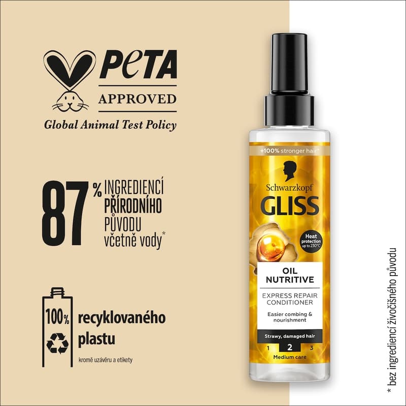 Gliss Oil Nutritive regenerační balzám na vlasy ve spreji