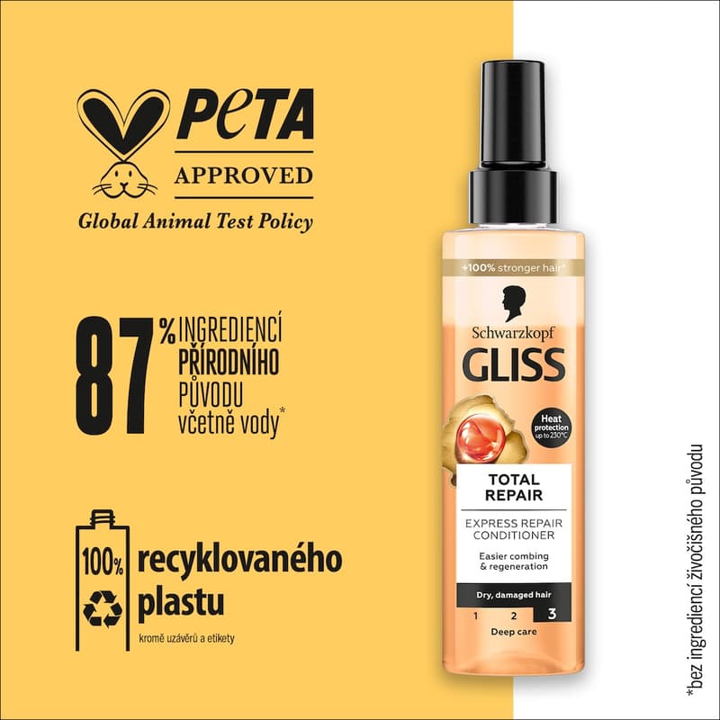 Gliss Total Repair regenerační balzám na vlasy ve spreji