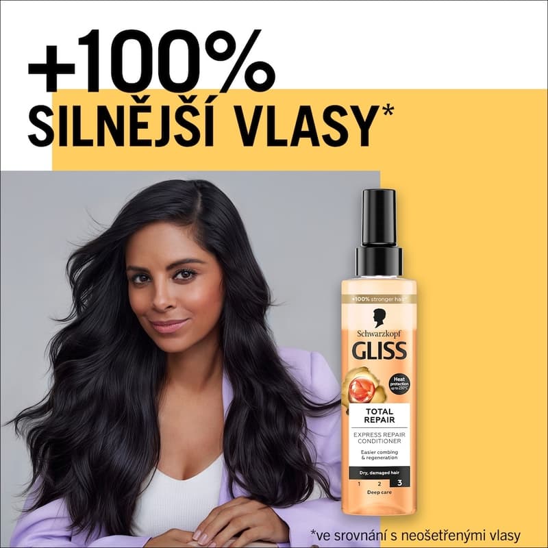 Gliss Total Repair regenerační balzám na vlasy ve spreji
