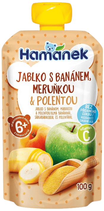 Hamánek fruit doypack Apple banana apricot polenta