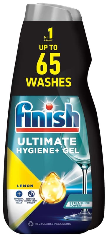 Finish Ultimate Hygiene+ gel – Lemon 2x650ml