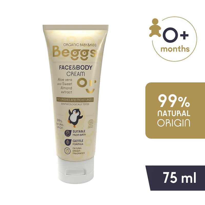 Beggs Baby Moisturizing Face and Body Cream 75 ml