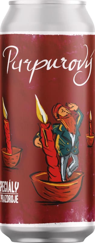 Speciál z Prazdroje Purpurový vánoční ALE pivo polotmavé plech