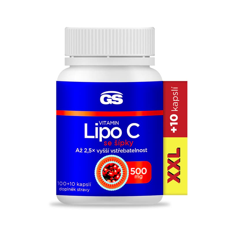 GS Vitamin Lipo C 500mg se šípky cps.100+10 XXL