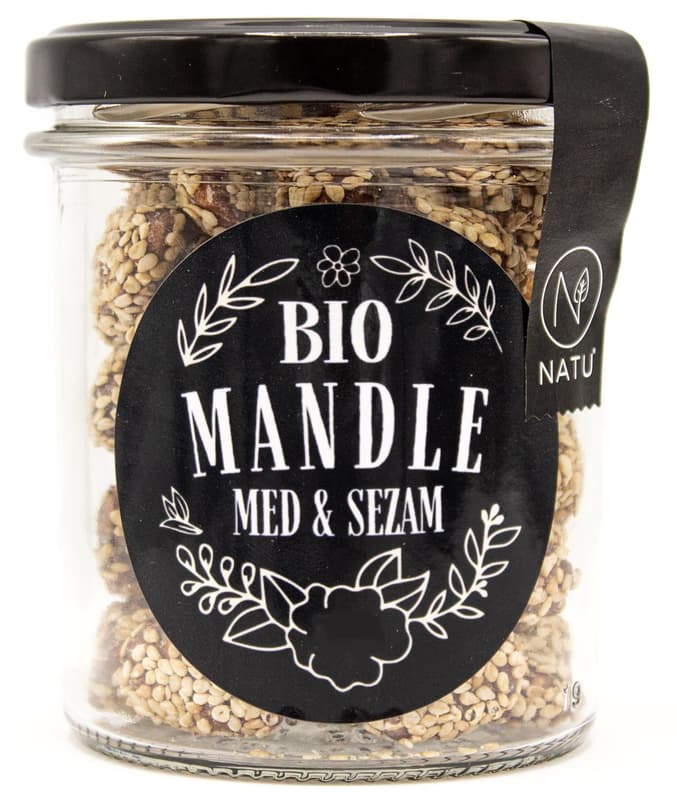 Natu Almonds with honey and sesame BIO