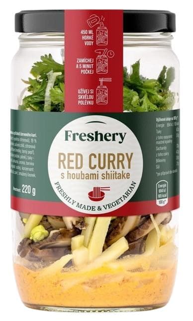 Freshery Red curry s houbami shiitake (směs na přípravu polévky)