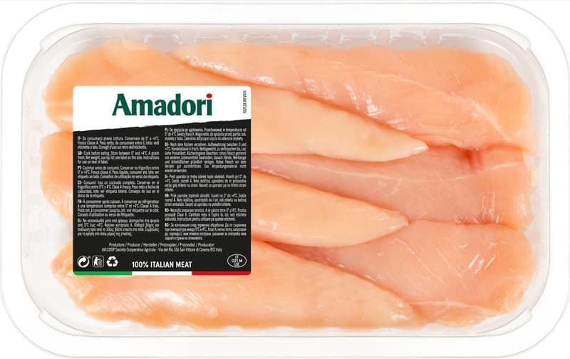 Amadori Chicken breast slices innerfilet convention