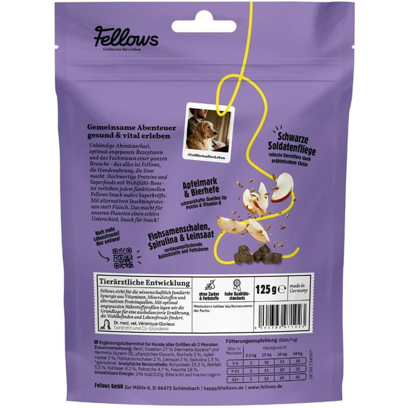 Fellows Insect Functional Treats for Good gut feeling Darmwohl 125 g