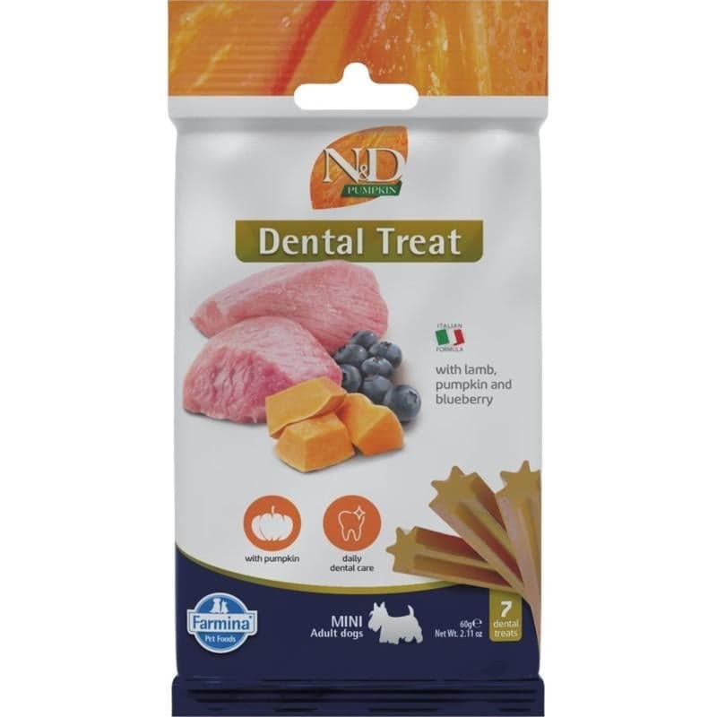 N&D Pumpkin Lamb Mini dentální pamlsky pro psy