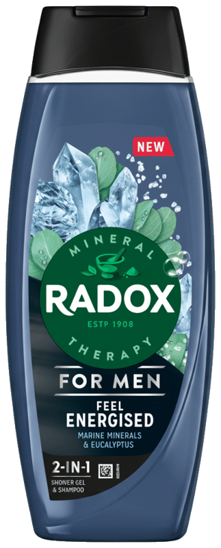 Radox Feel Energised sprchový gel pro muže 2 v 1