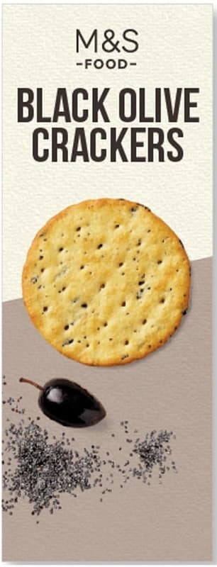 Marks & Spencer Food Black Olive Crackers