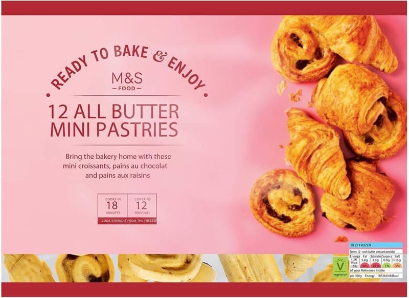 Marks & Spencer Food 12 All Butter Mini Pastries