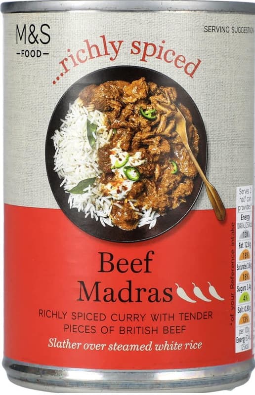 Marks & Spencer Canned Beef Madras