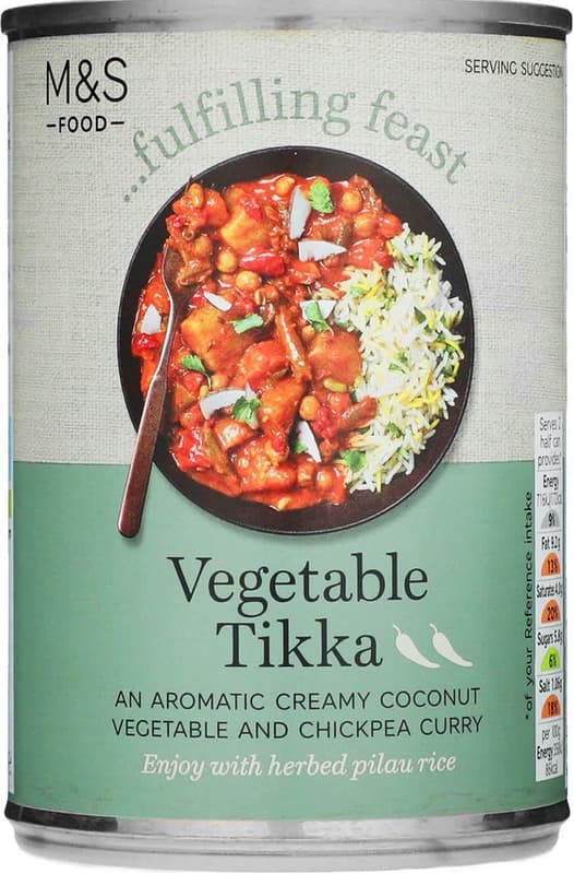 Marks & Spencer Zeleninová tikka s kokosem