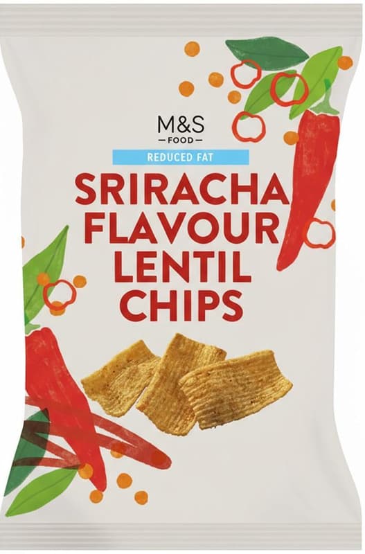 Marks & Spencer Sriracha Flavour Lentil Chips
