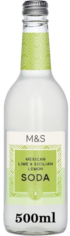 Marks & Spencer Přírodní pramenitá voda s limetkovou a citronovou šťávou, perlivá