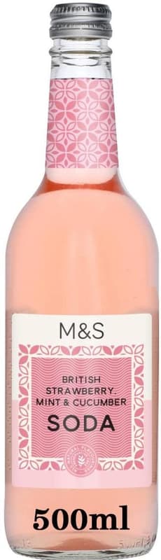Marks & Spencer British Strawberry Mint and Cucamber Soda