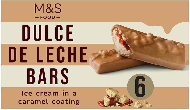 Marks & Spencer Food 6 Dulche de Leche Bars