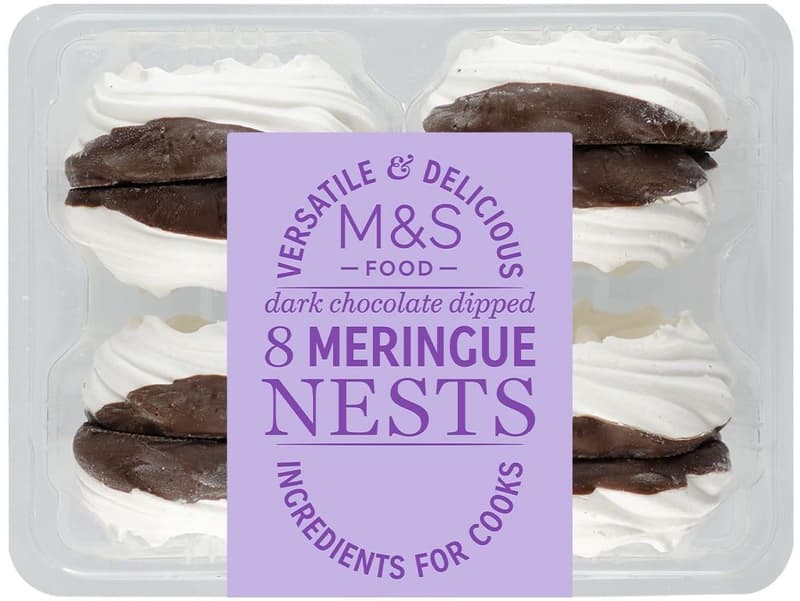 Marks & Spencer Dark Chocolate Dipped Snow Meringue
