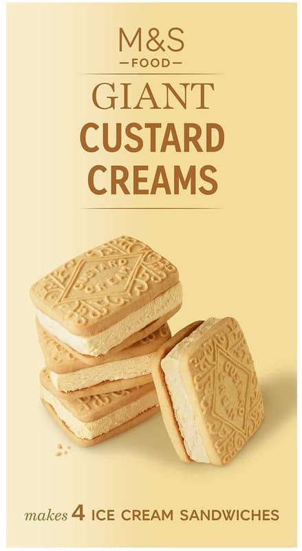 Marks & Spencer Giant Custard Cream Biscuits