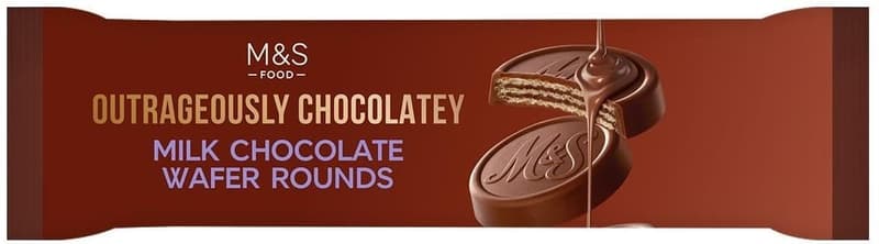 Marks & Spencer Milk Choc Waffer Rounds