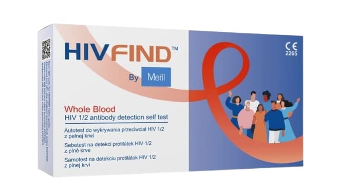 Meril HIV FIND Sebetest na detekci HIV z krve 1ks