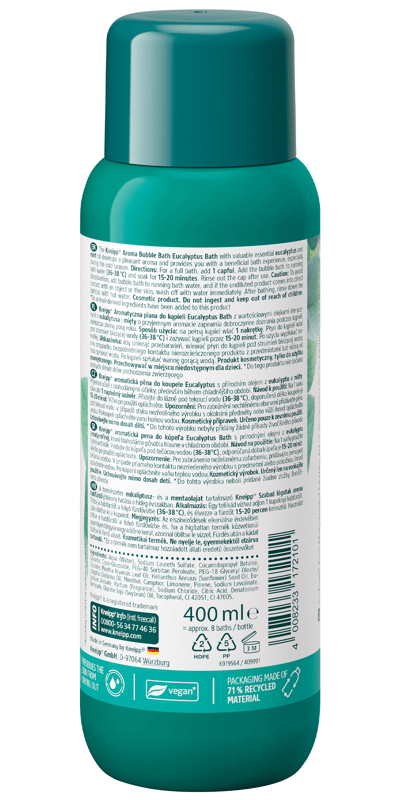 Kneipp bath foam Eucalyptus, 400 ml