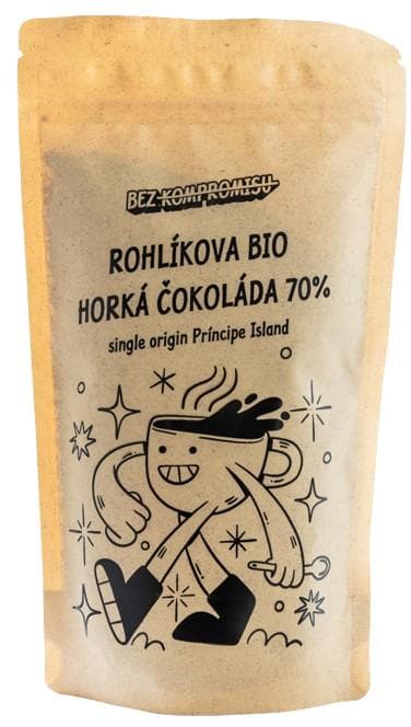Rohlík.cz Rohlíkova bio Horká čokoláda – Single origin 70% (Sao Tomé and Príncipe)